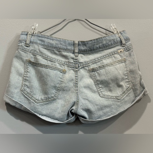 LEI American Flag Denim Shorts Juniors Size 9 - Picture 3 of 9
